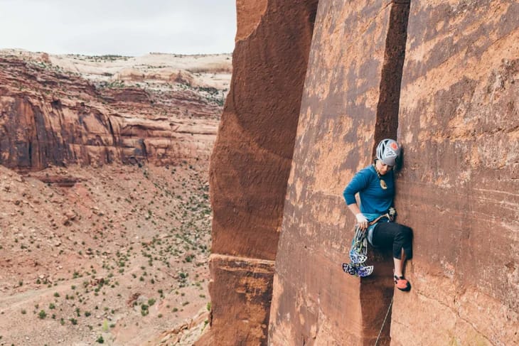 trad climbing